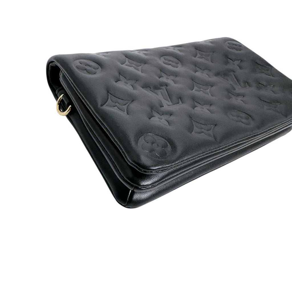 Louis Vuitton Black Leather Pochette Shoulder Bag