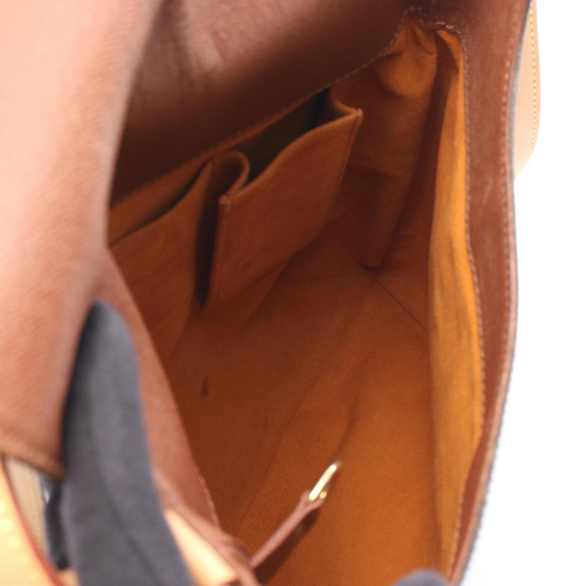 Louis Vuitton Brown Monogram Leather Shoulder Bag