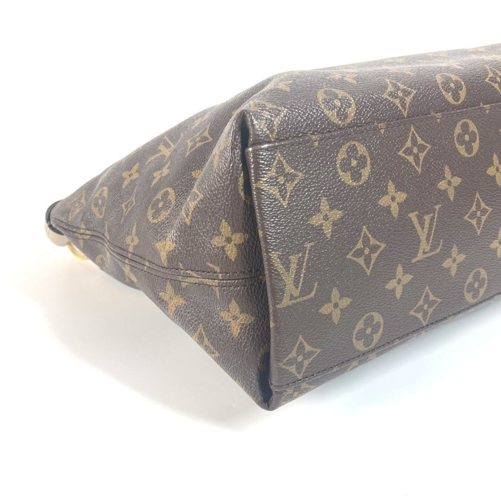 Louis Vuitton Beige Brown Monogram Monogram Shoulder Bag Tote Bag