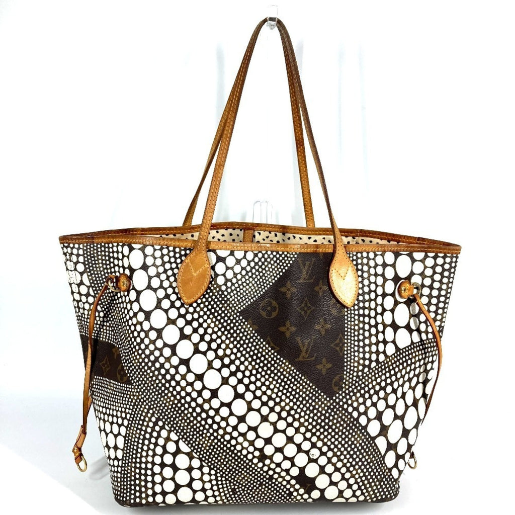 Louis Vuitton Brown White Monogram Canvas Shoulder Bag Tote Bag