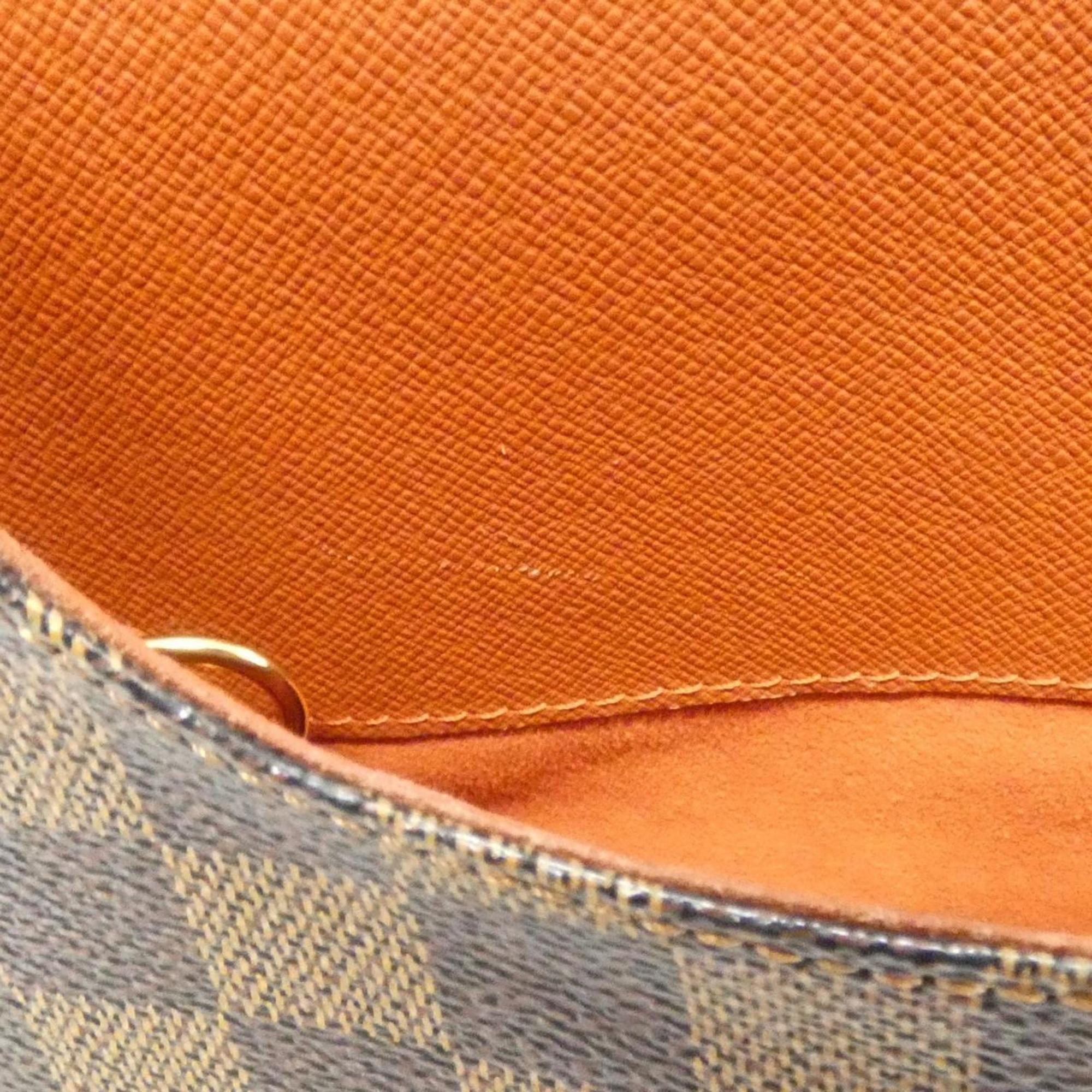 Louis Vuitton Brown Coated Canvas Shoulder Bag