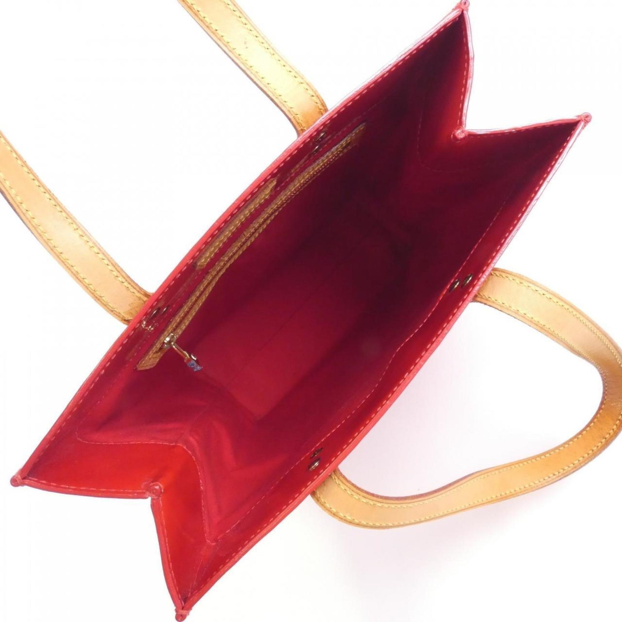 Louis Vuitton Red Color Leather Handbag