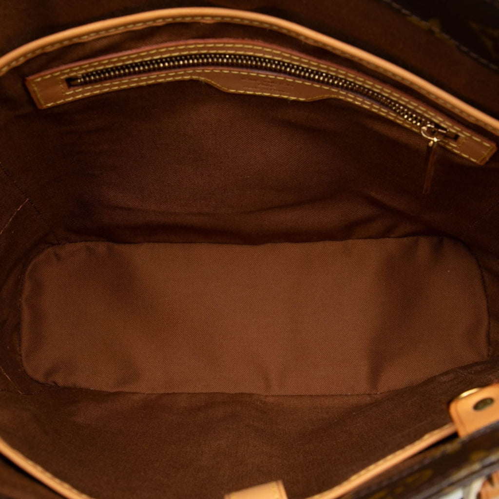 Louis Vuitton Brown Pvc Leather Tote Bag