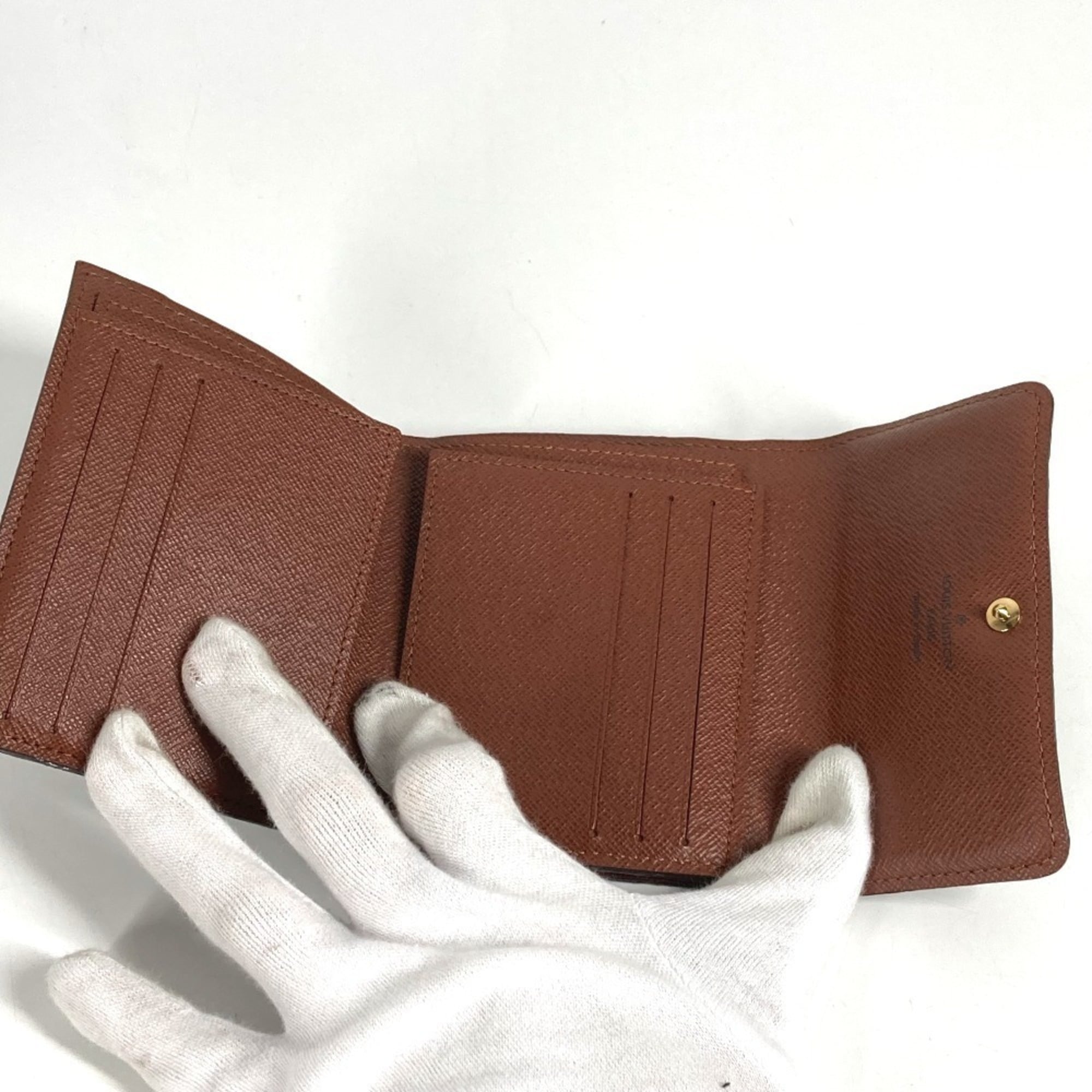 Louis Vuitton Brown Monogram Canvas Card Wallet