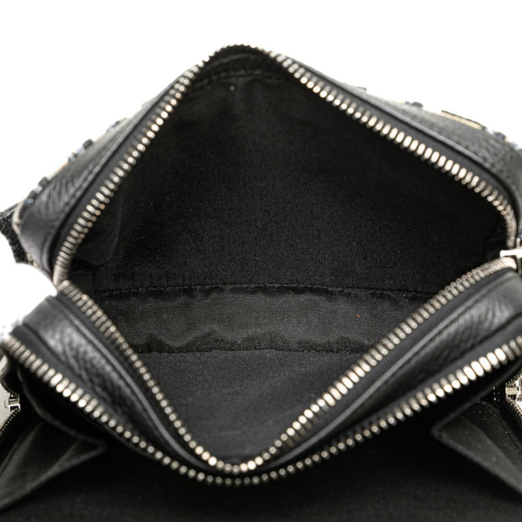Christian Dior Beige Navy Jacquard Shoulder Bag (Pre-Owned)