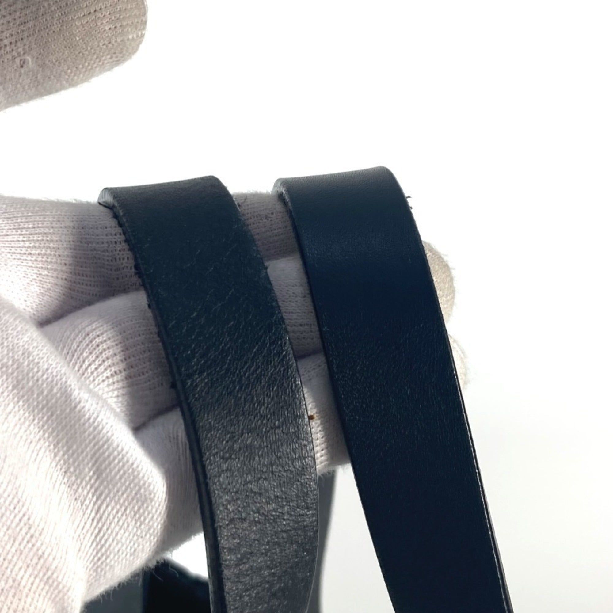 Chanel Black Knit Leather Shoulder Bag Tote Bag