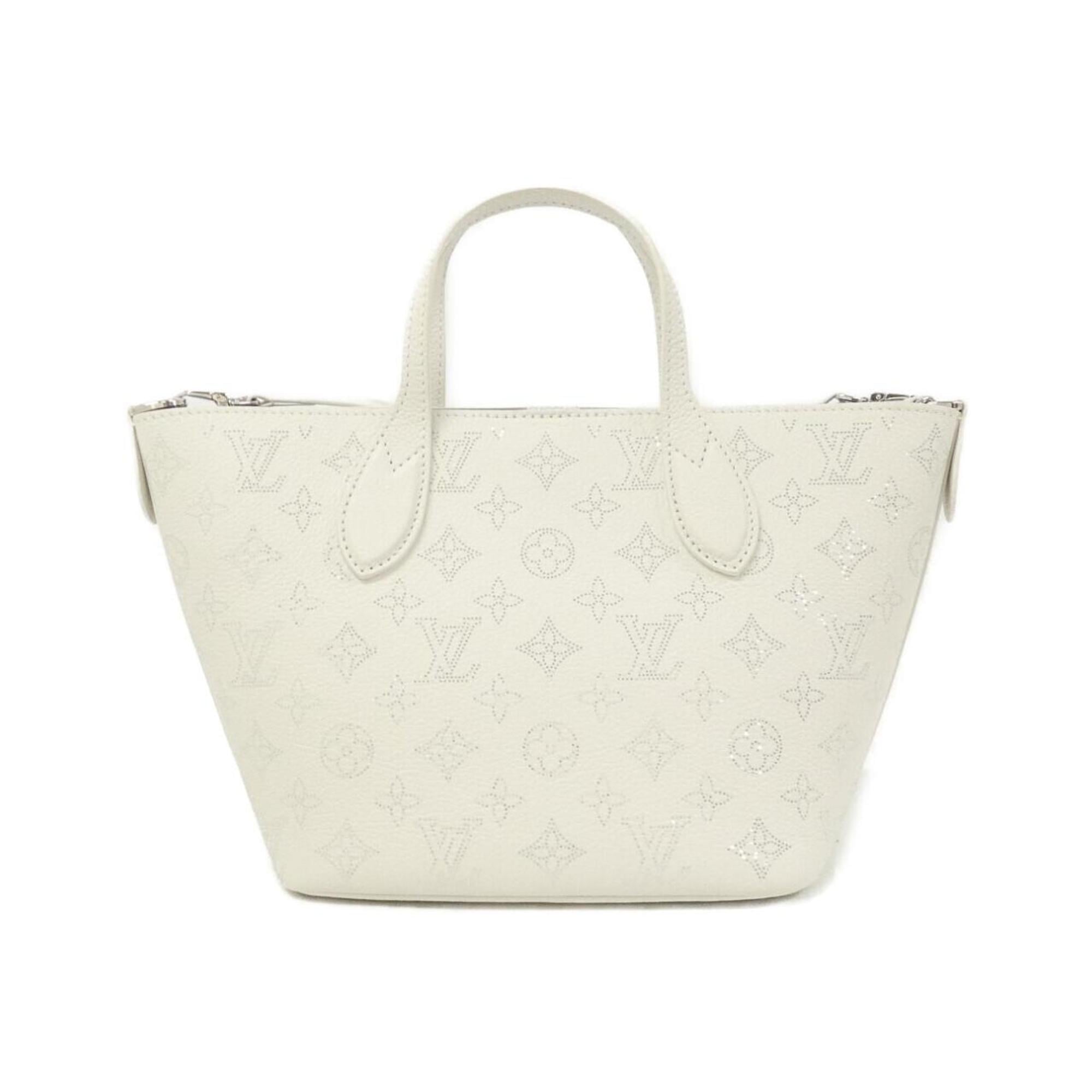 Louis Vuitton Mahina White Leather Handbag