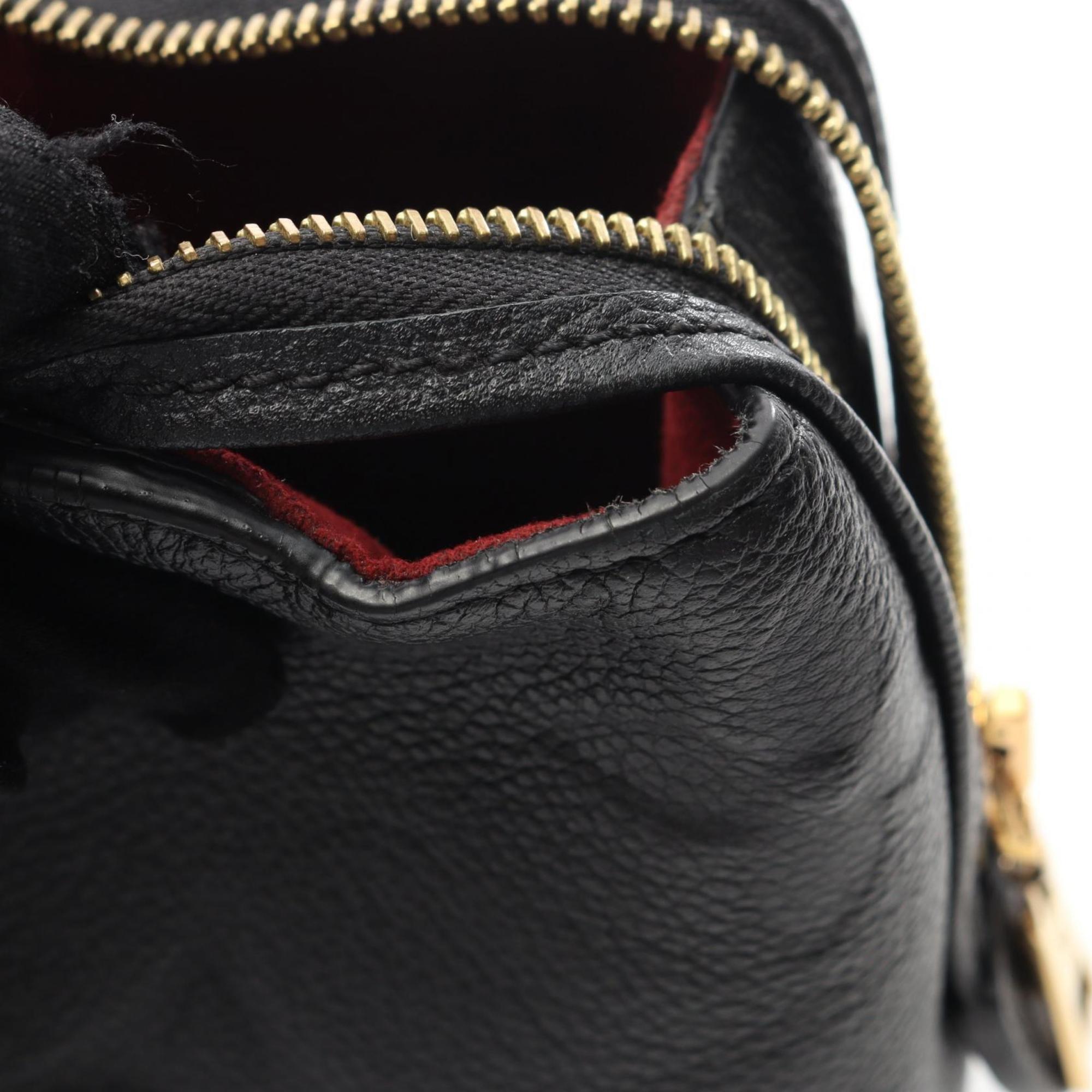 Louis Vuitton Black Leather Handbag