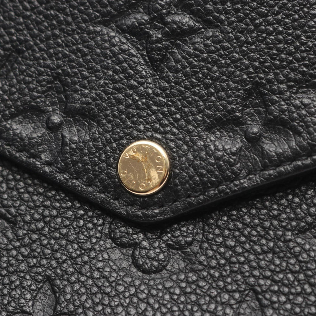 Louis Vuitton Black Noir Monogram Empreinte Pochette Shoulder Bag