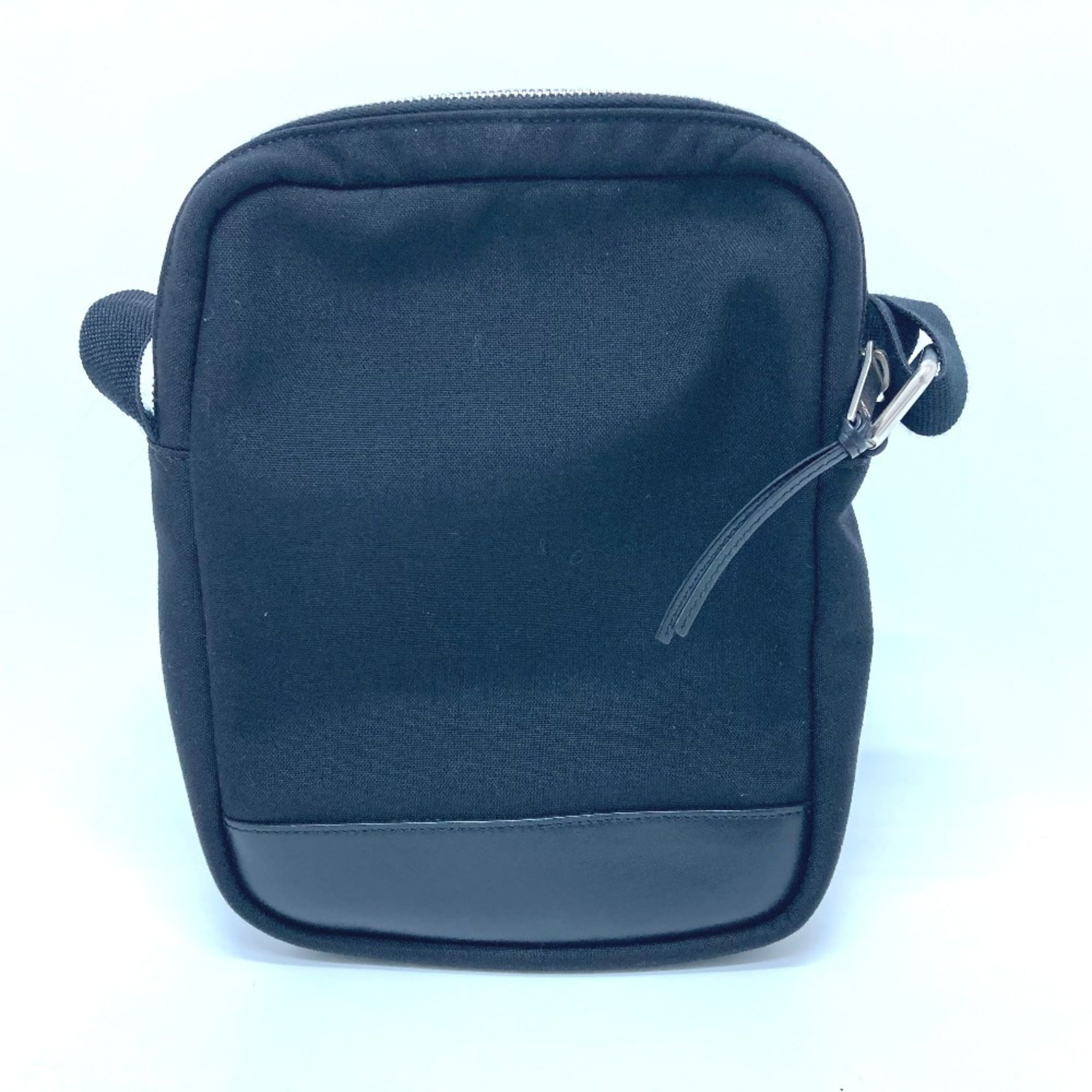 Saint Laurent Black Canvas Leather Shoulder Bag (Pre-Owned)