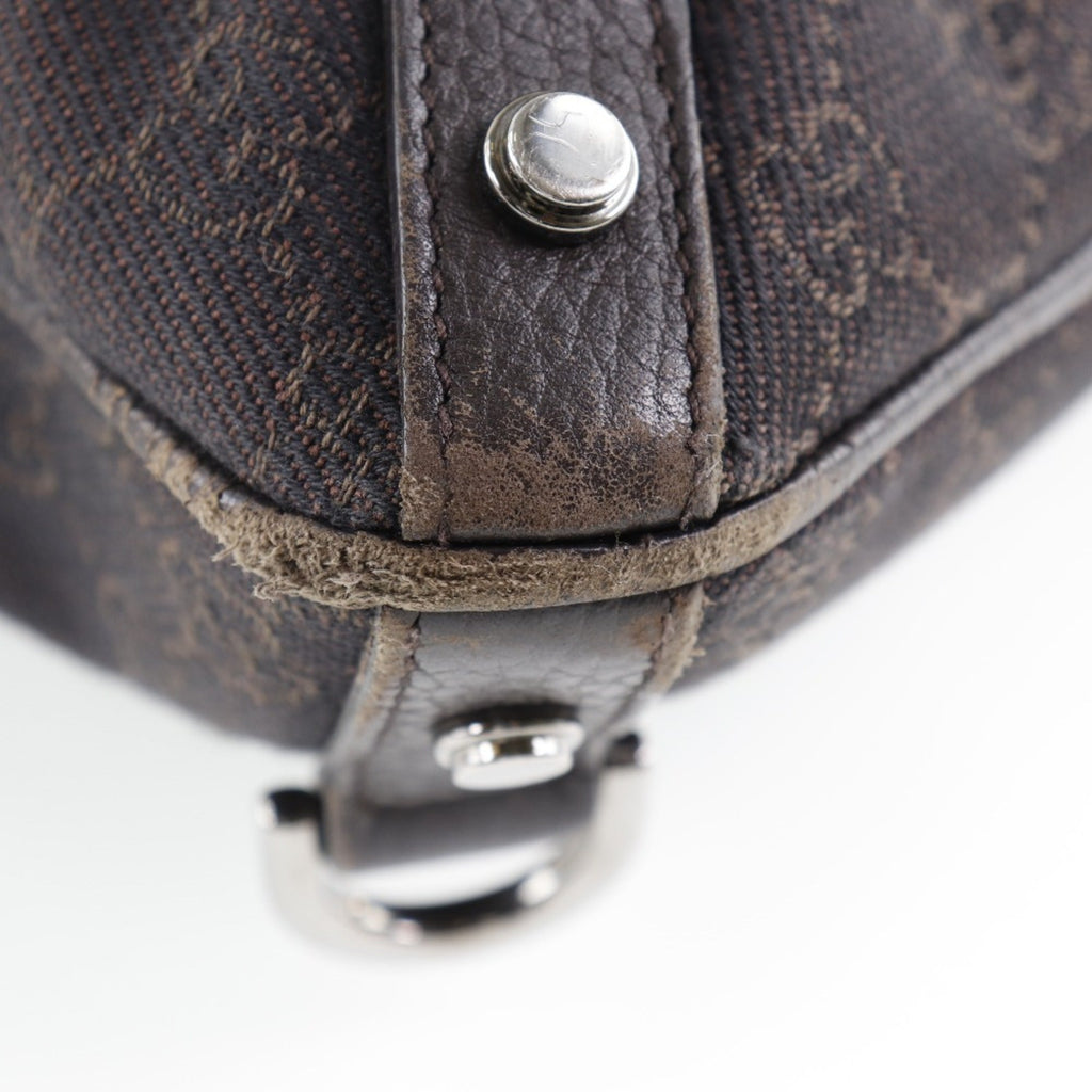 Gucci Abbey Brown Gg Canvas Shoulder Bag (Pre-Owned)