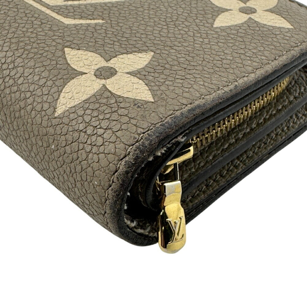 Louis Vuitton Beige Bicolor Monogram Tourterelle Monogram Empreinte Leather Wallet