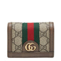 Gucci Beige Multi-Color Leather Wallet (Bi-Fold) (Pre-Owned)