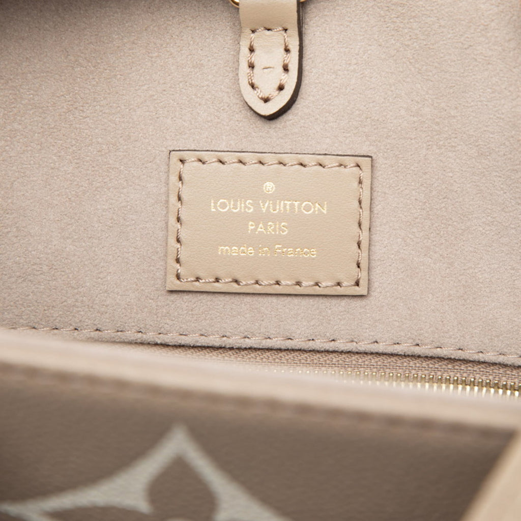 Louis Vuitton Cream Gray Beige Tourterelle Leather Handbag Shoulder Bag