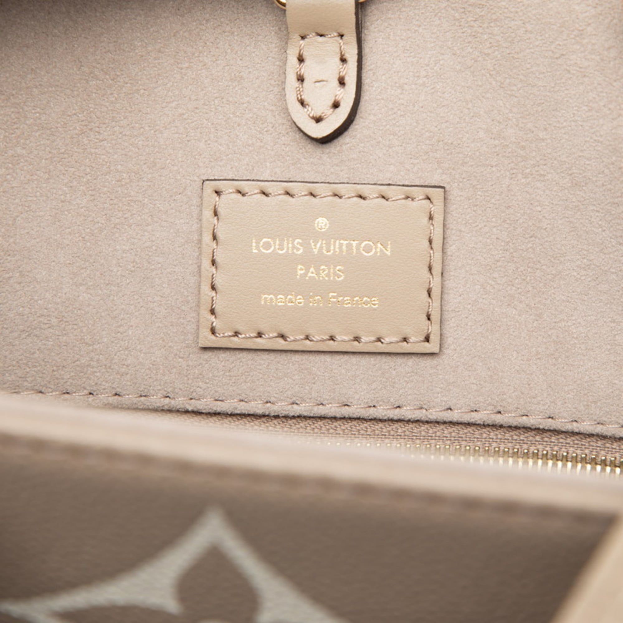Louis Vuitton Cream Gray Beige Tourterelle Leather Handbag Shoulder Bag