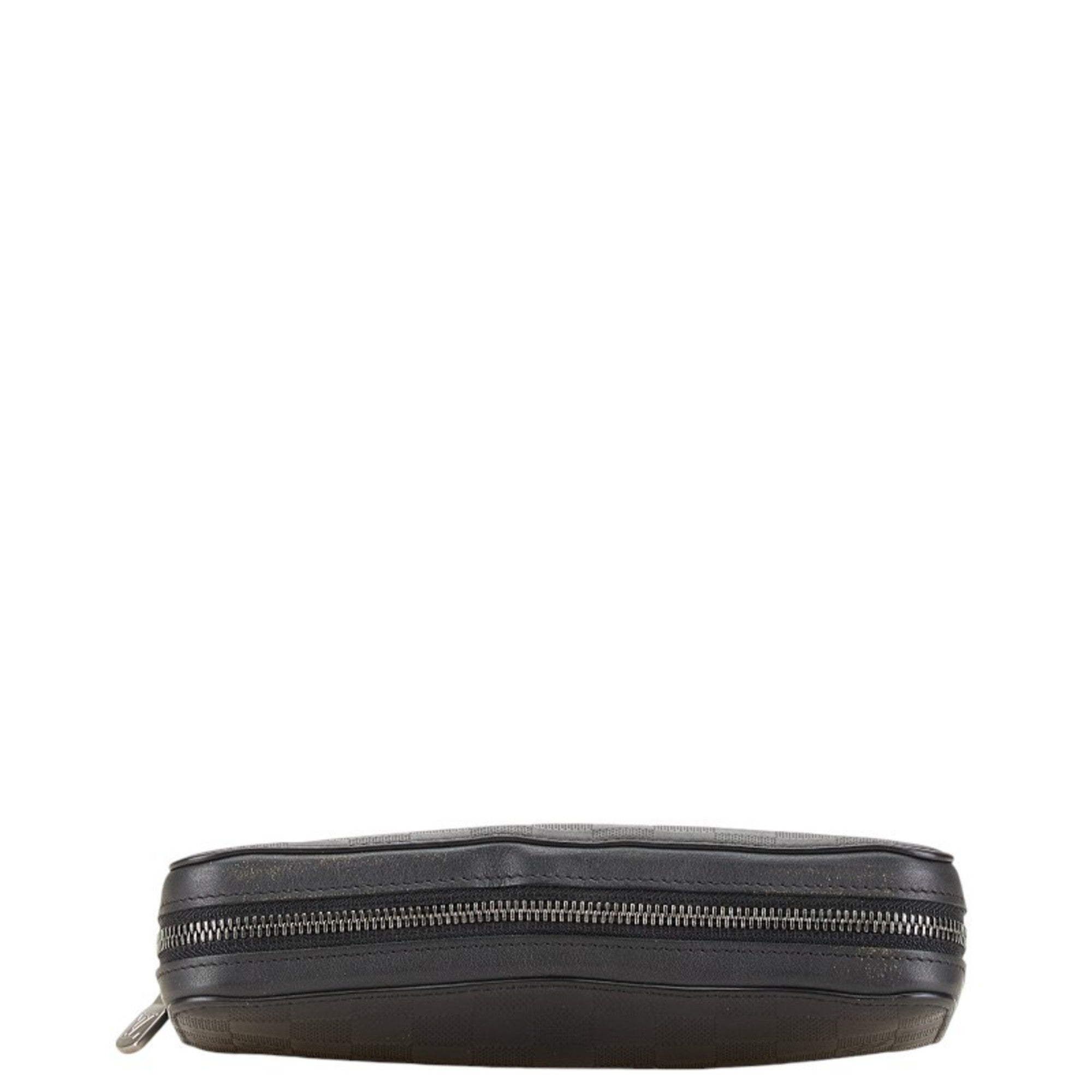 Louis Vuitton Damier Infini Black Onyx Pvc Leather Long Wallet