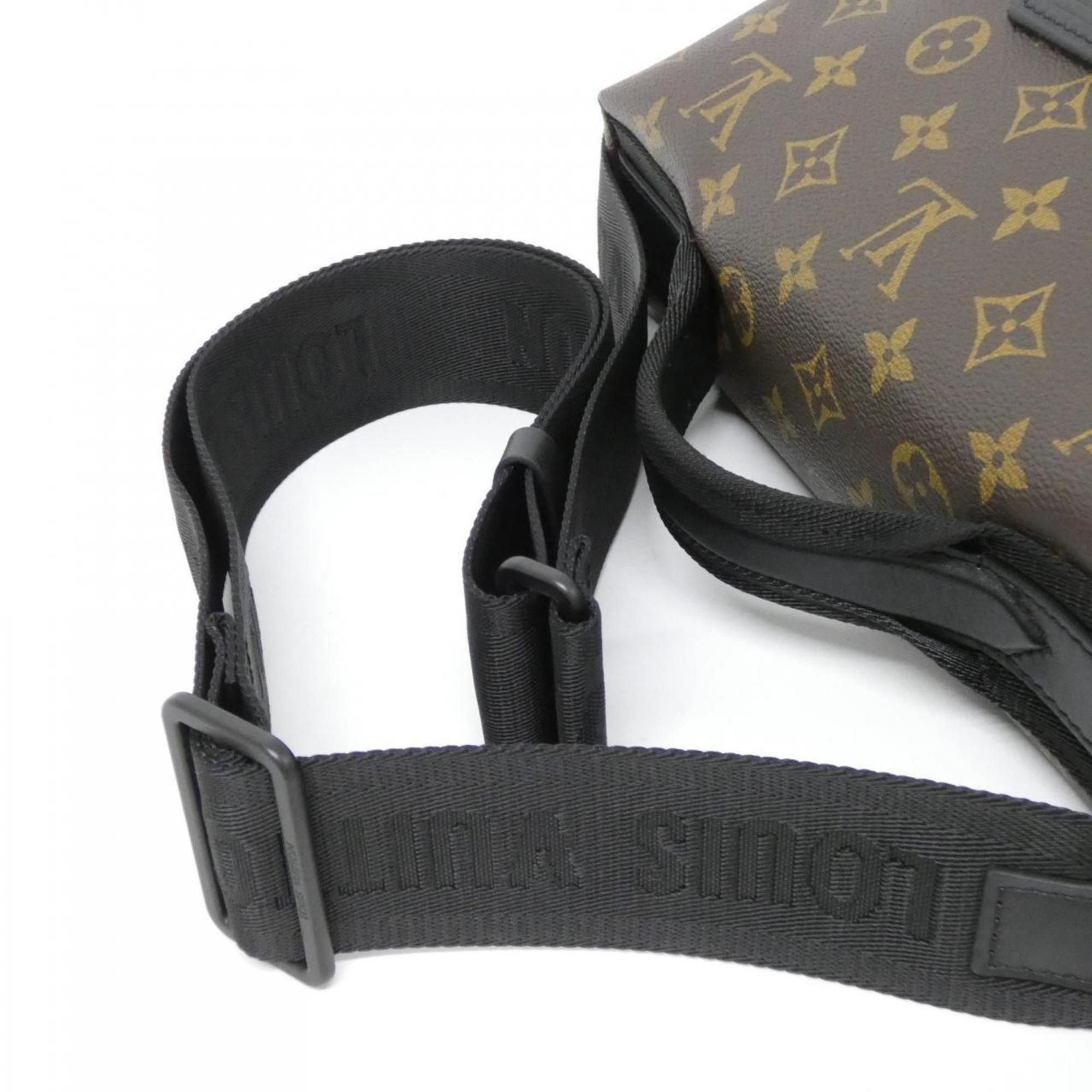 Louis Vuitton Monogram Macassar Marron Coated Canvas Shoulder Bag