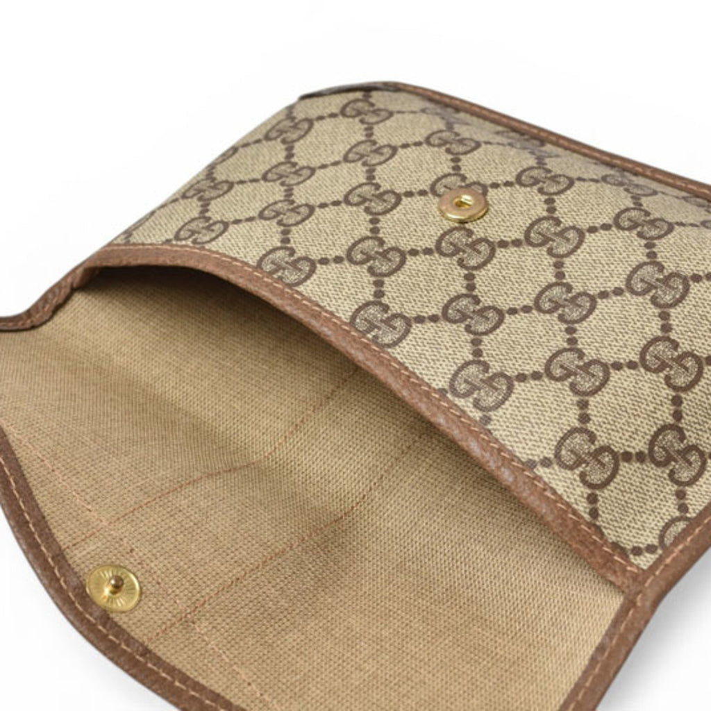 Gucci Gg Plus Beige Brown Gg Plus Pouch (Pre-Owned)