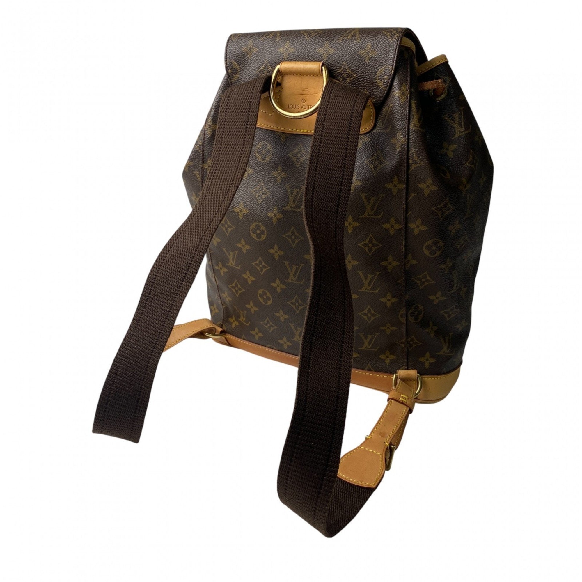 Louis Vuitton Brown Pvc Leather Backpack