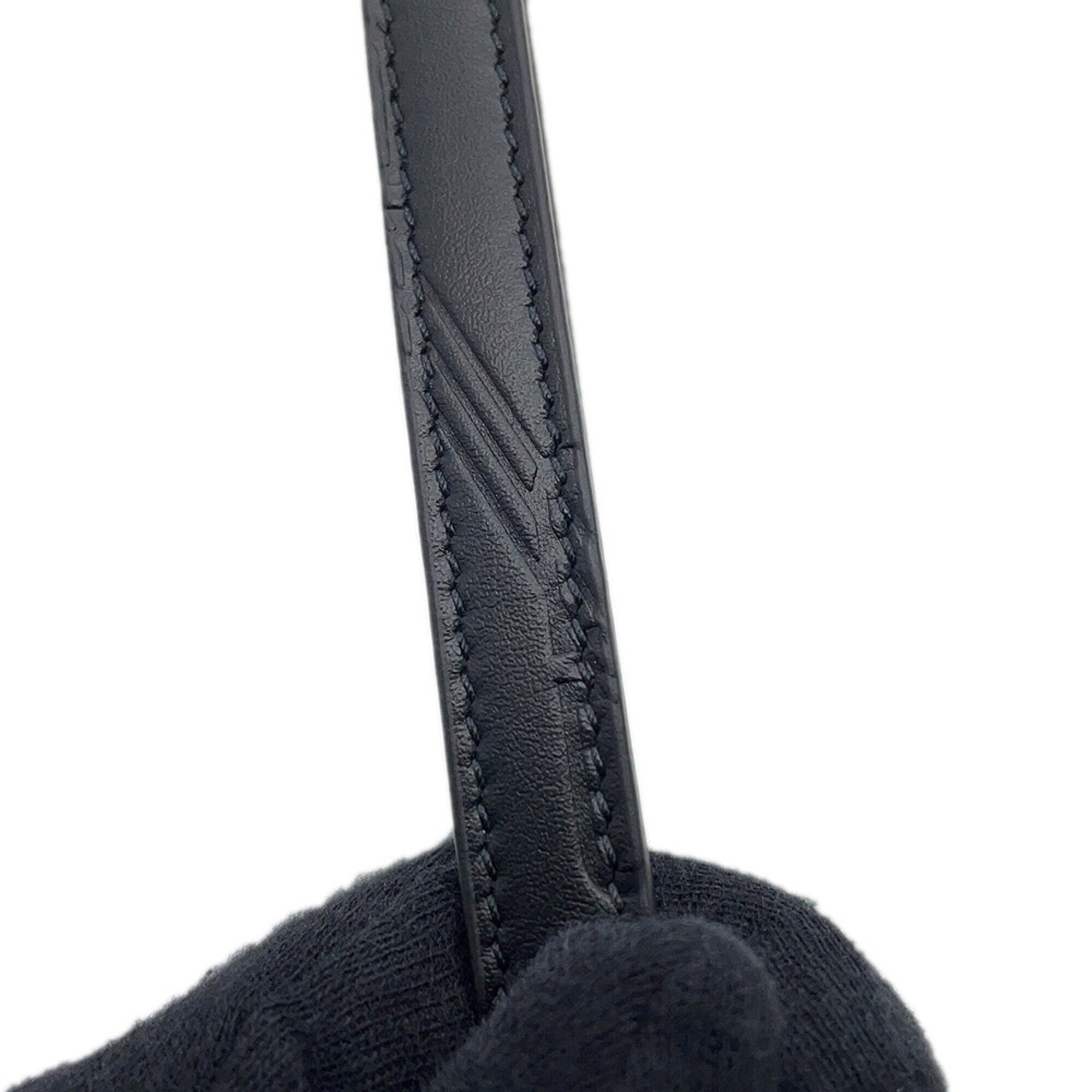 Balenciaga Black Leather Clutch Bag Handbag Pouch