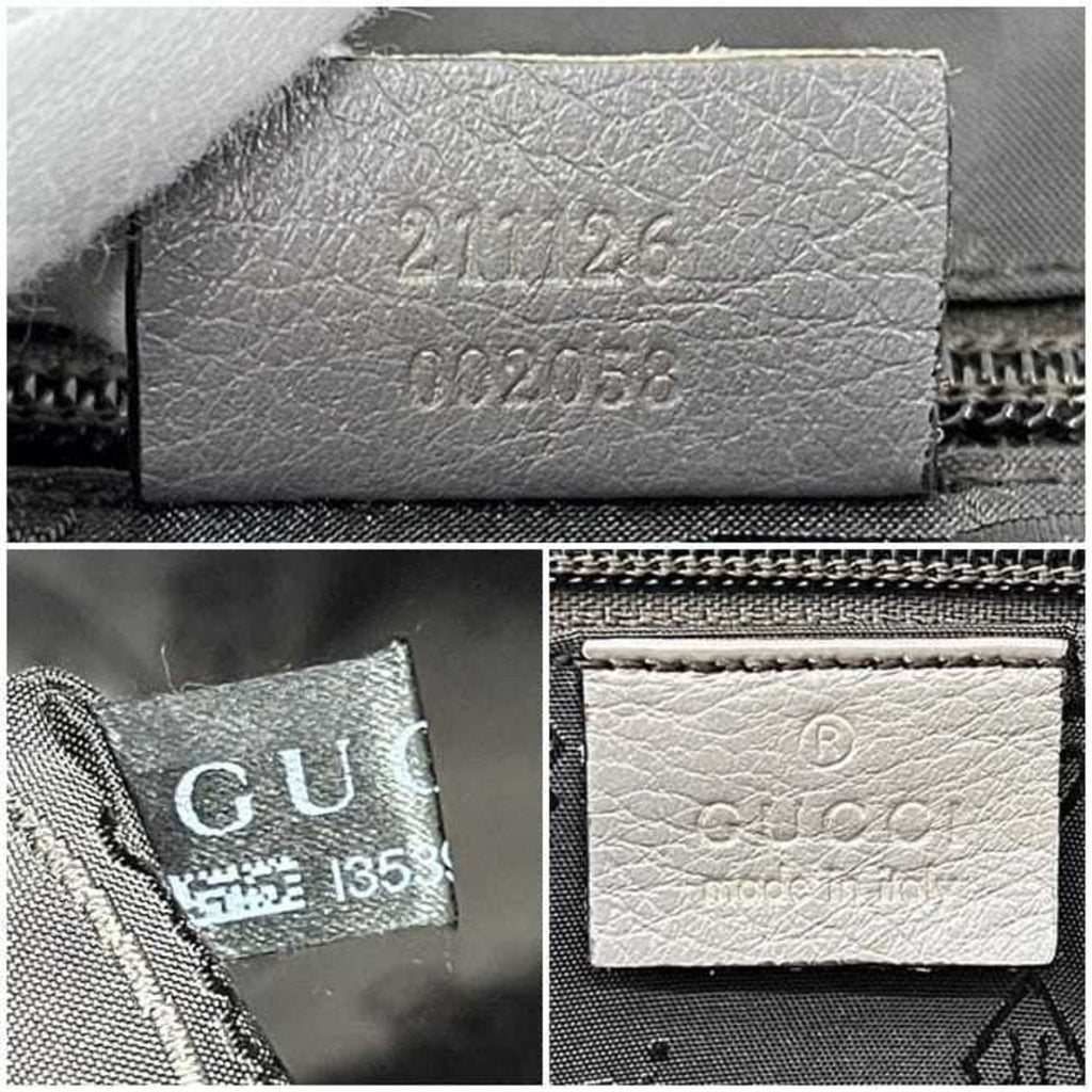 Gucci Hysteria Gray Leather Tote Bag (Pre-Owned)