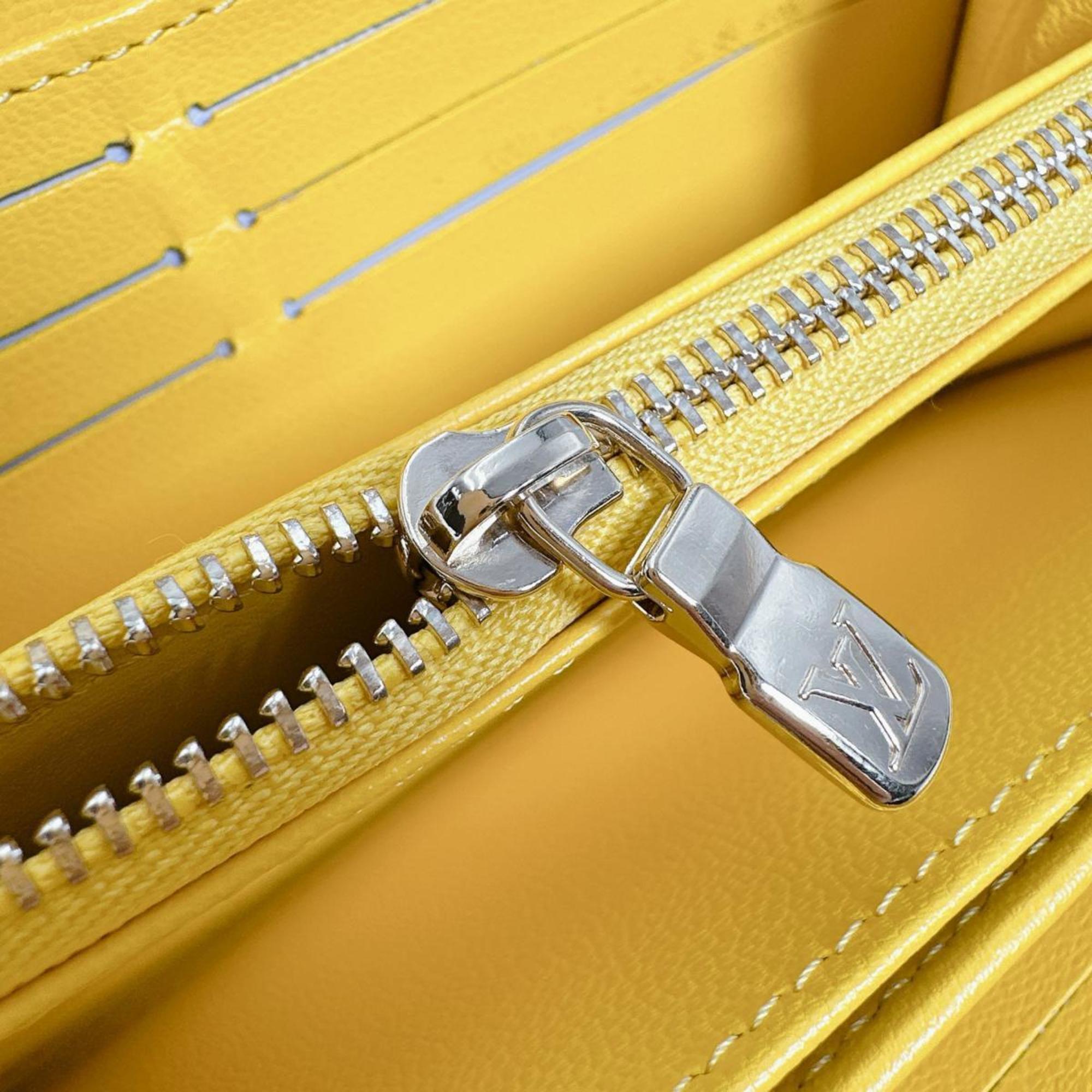 Louis Vuitton Monogram Empreinte Yellow Monogram Empreinte Long Wallet