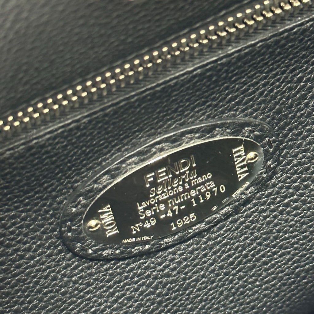 Fendi Blue Leather Briefcase