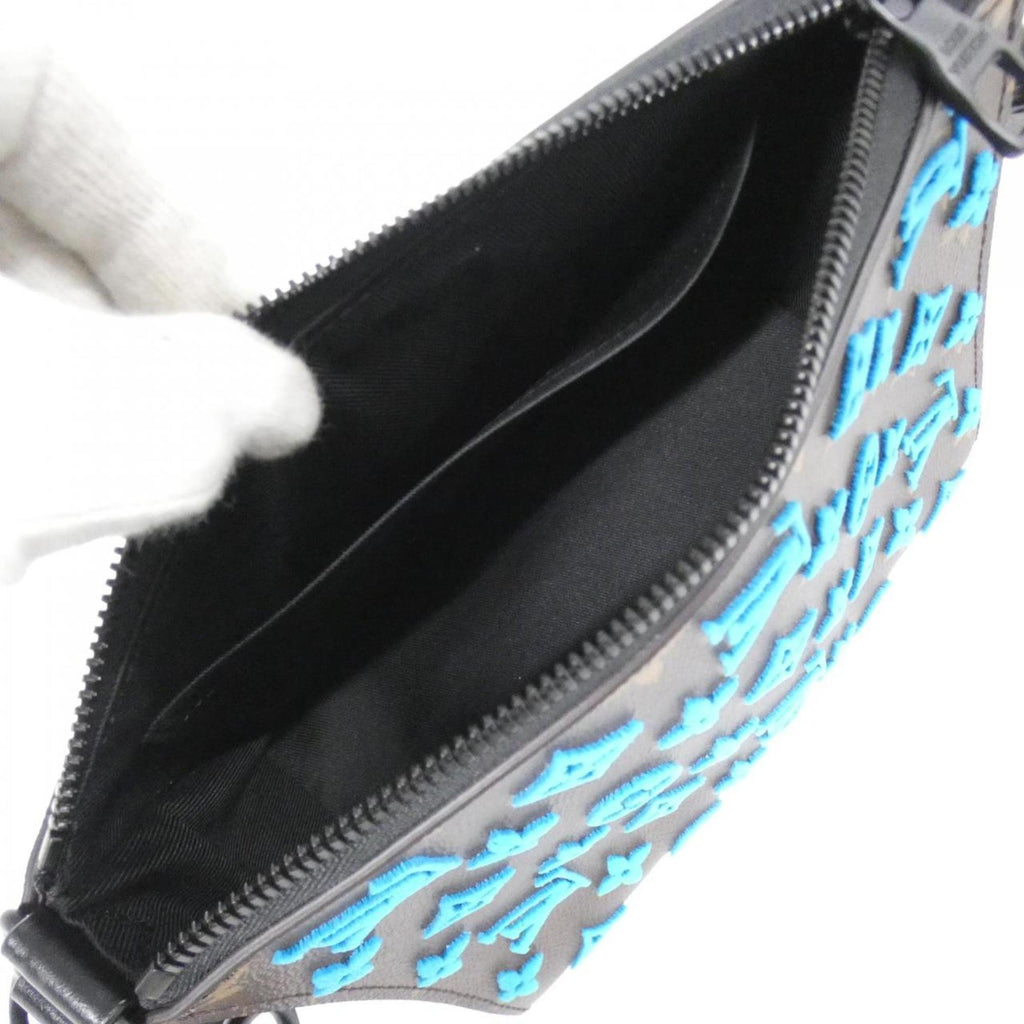 Louis Vuitton Marron Turquoise Coated Canvas Shoulder Bag