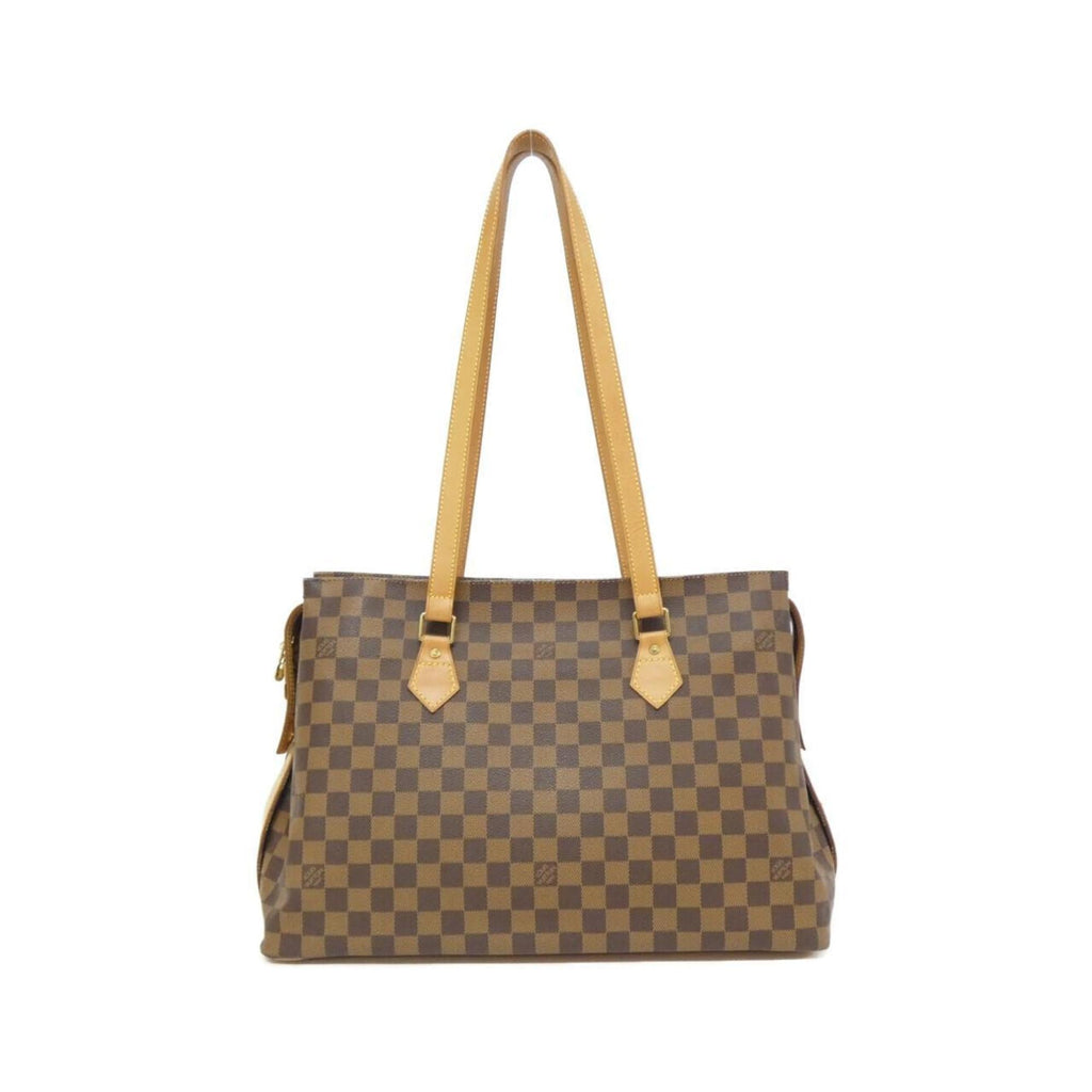 Louis Vuitton Brown Coated Canvas Shoulder Bag