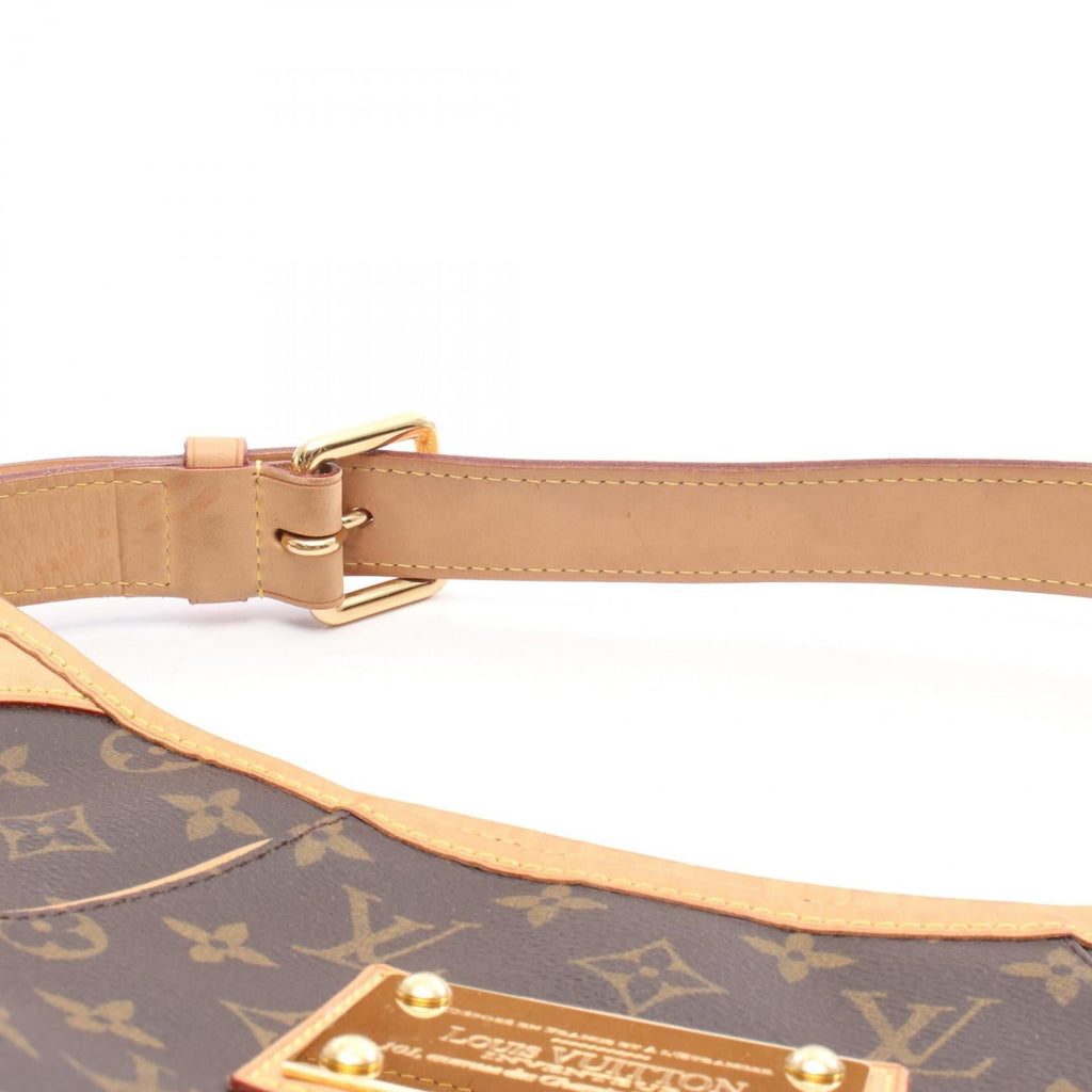 Louis Vuitton Brown Coated Canvas Leather Shoulder Bag