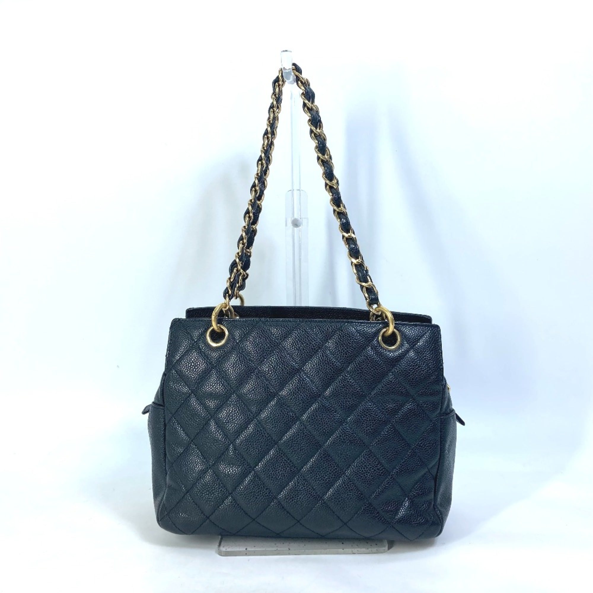 Chanel Black Leather Shoulder Bag