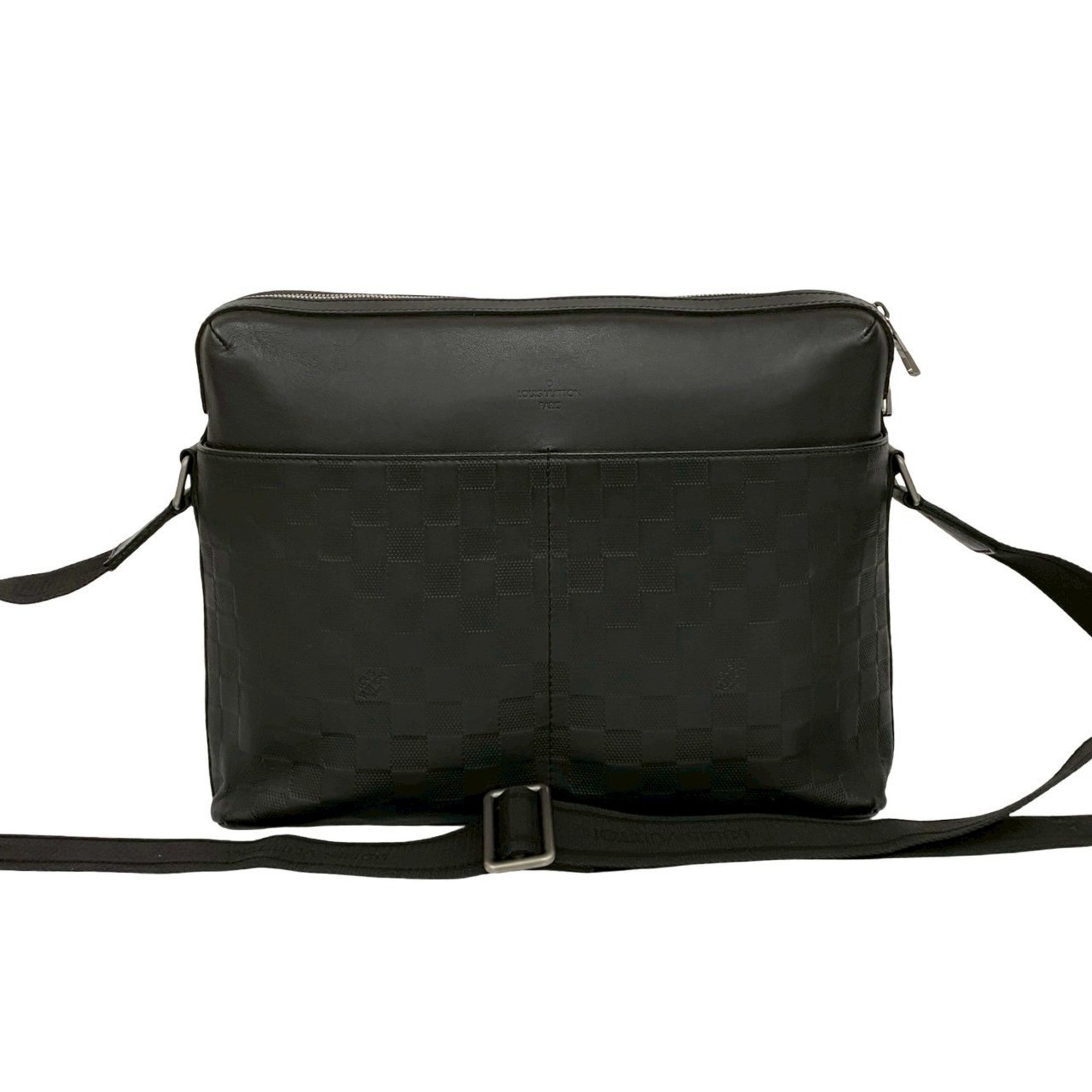 Louis Vuitton Black Leather Pochette Shoulder Bag
