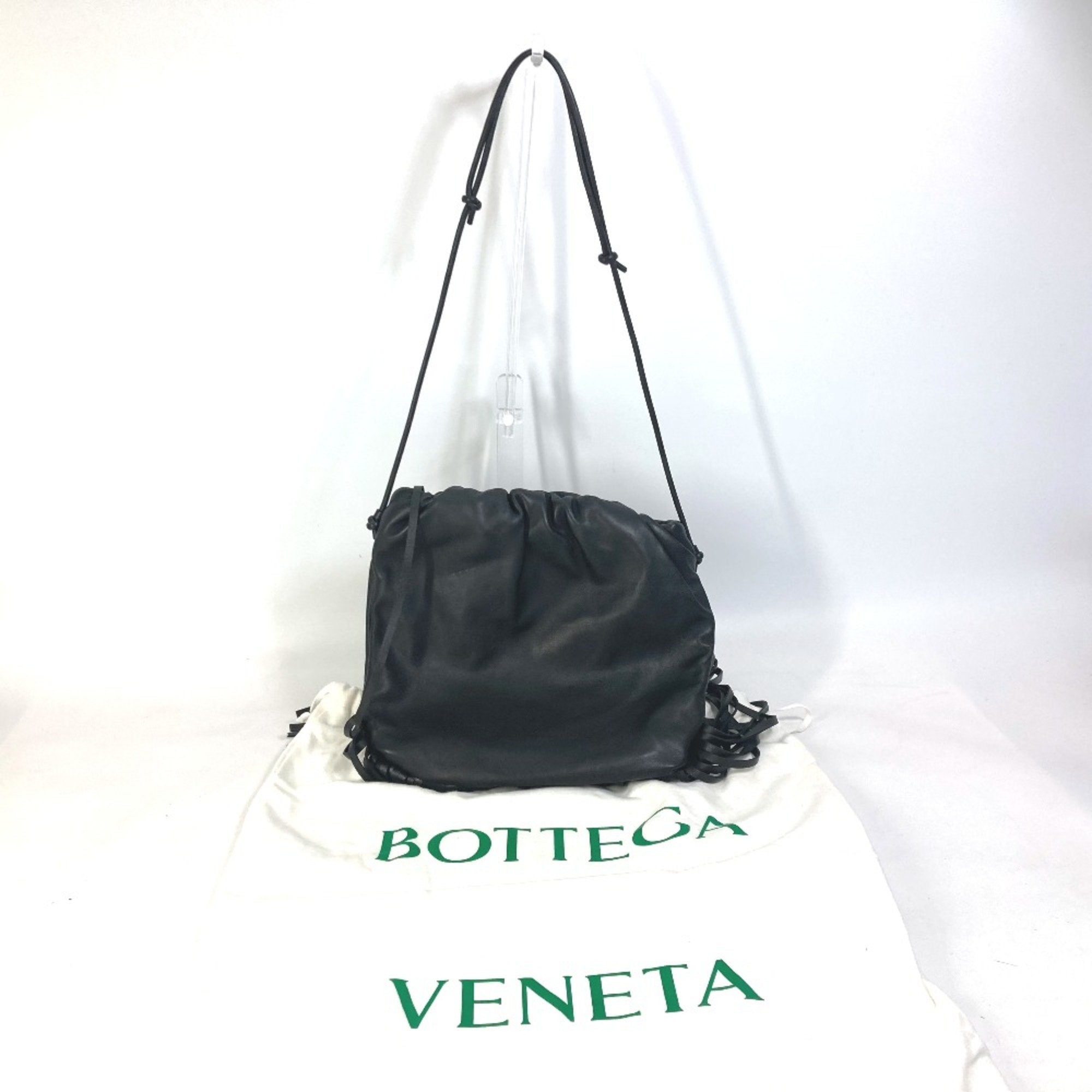 Bottega Veneta Black Leather Shoulder Bag