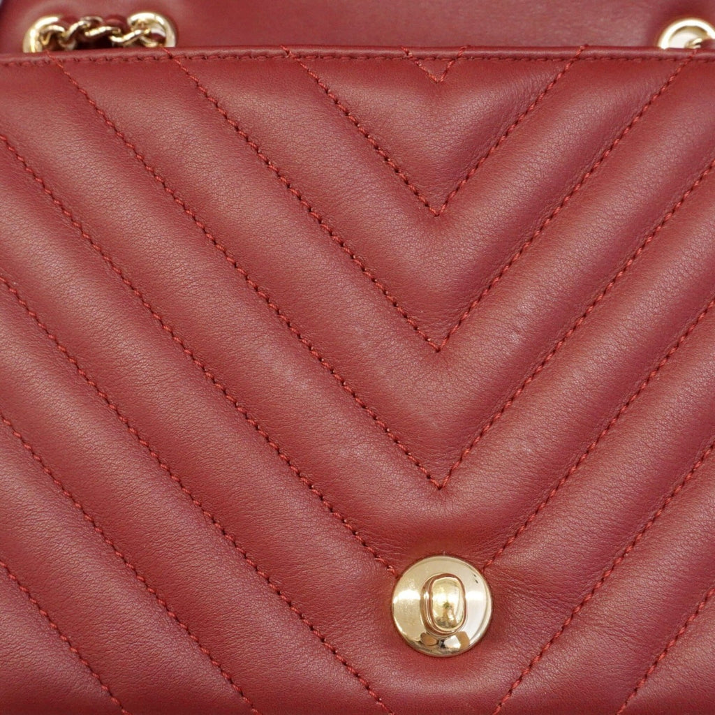 Chanel Bordeaux Leather Shoulder Bag