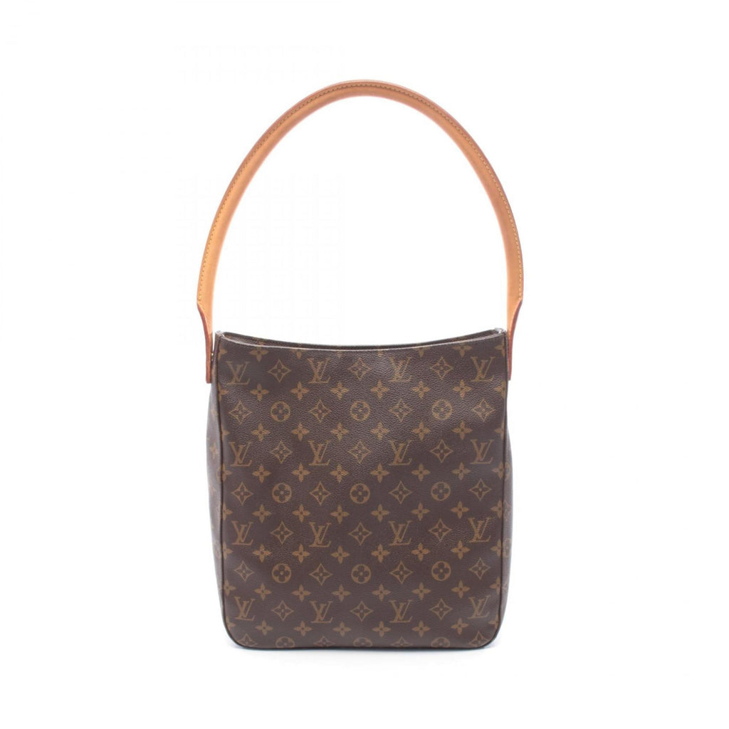 Louis Vuitton Brown Monogram Coated Canvas Leather Handbag Shoulder Bag