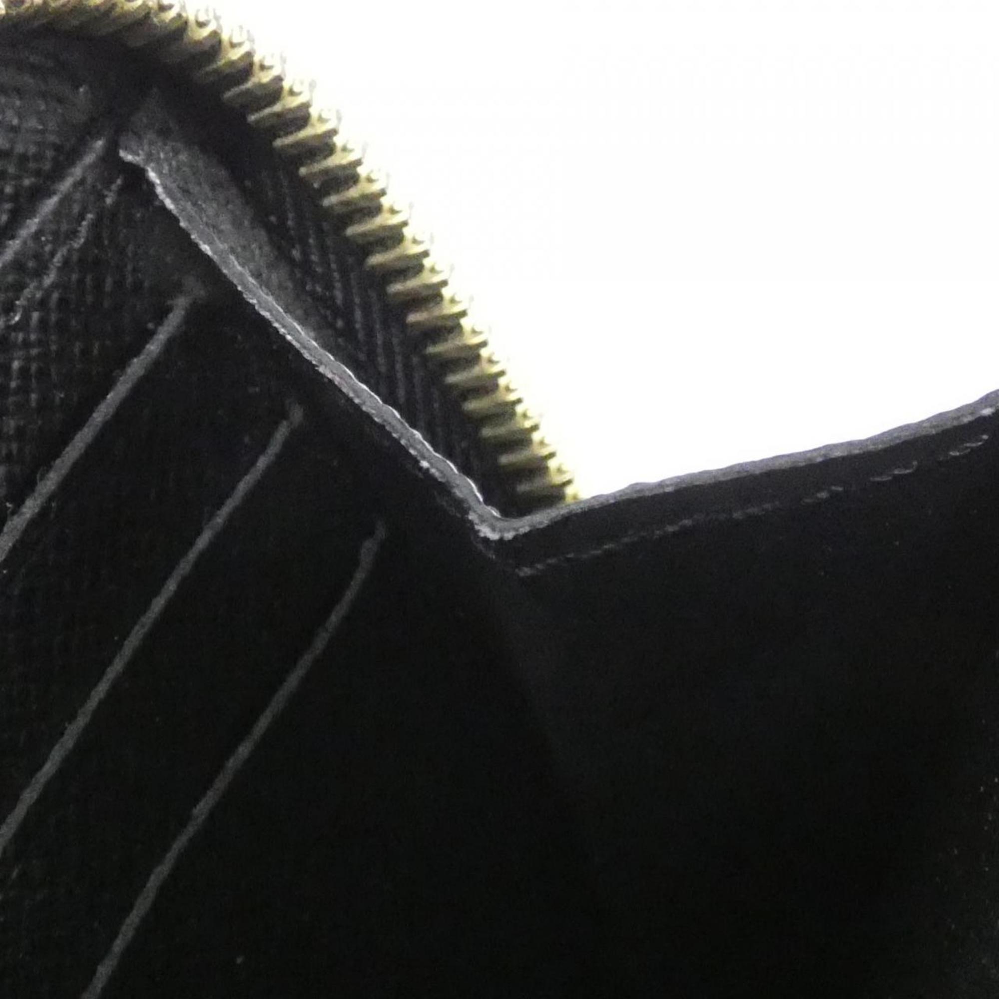 Louis Vuitton Black Leather Long Wallet