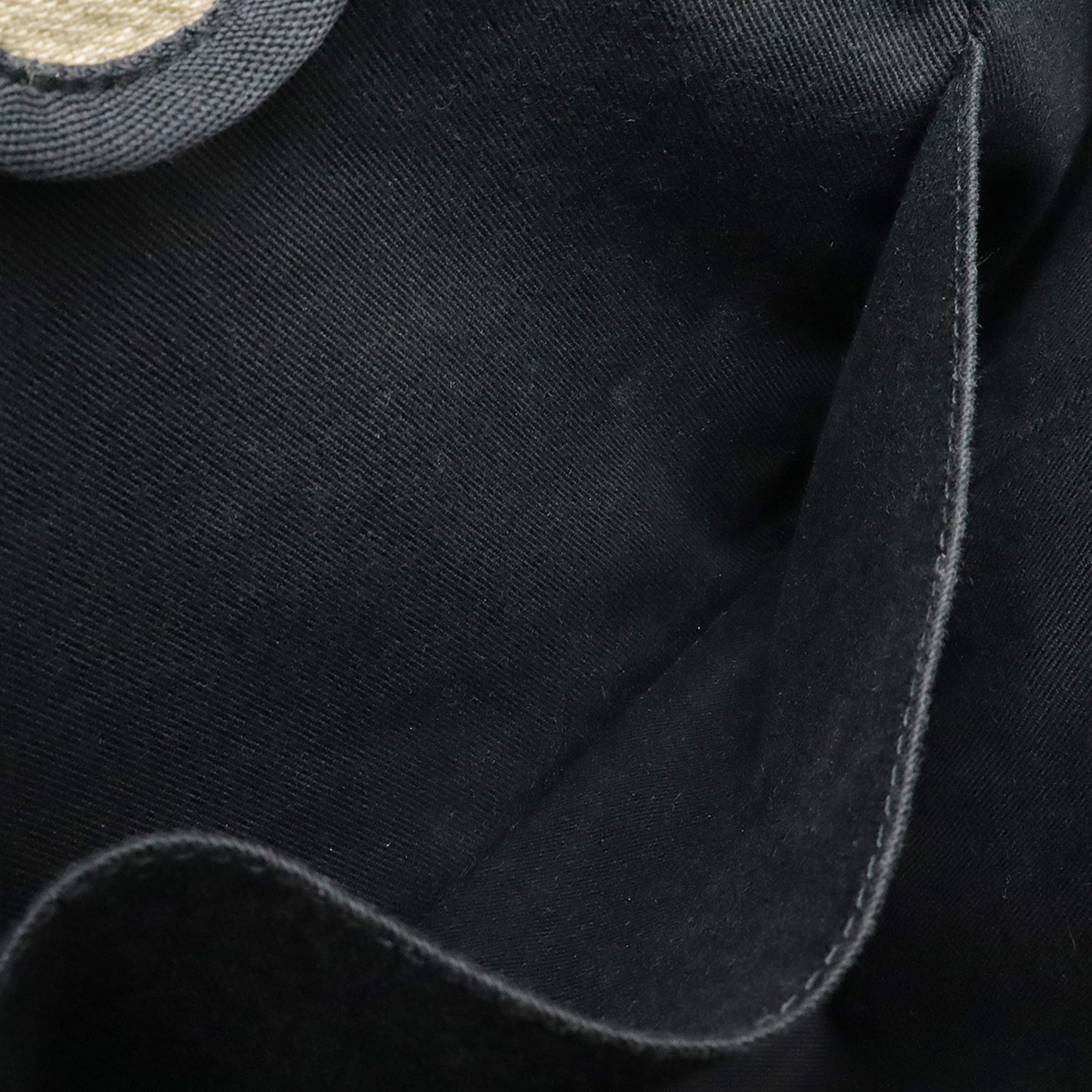 Chanel Beige Black Canvas Shoulder Bag Tote Bag