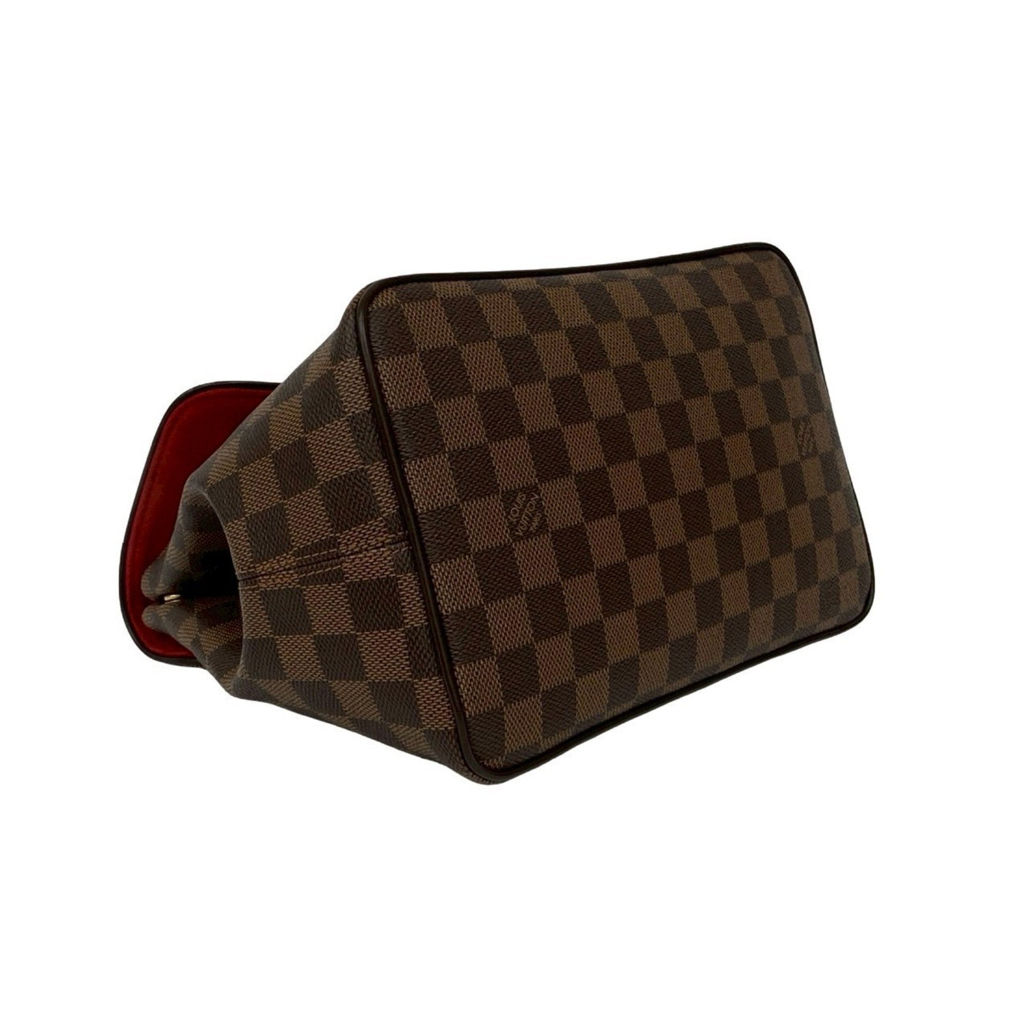 Louis Vuitton Brown Leather Pvc Handbag Shoulder Bag Tote Bag