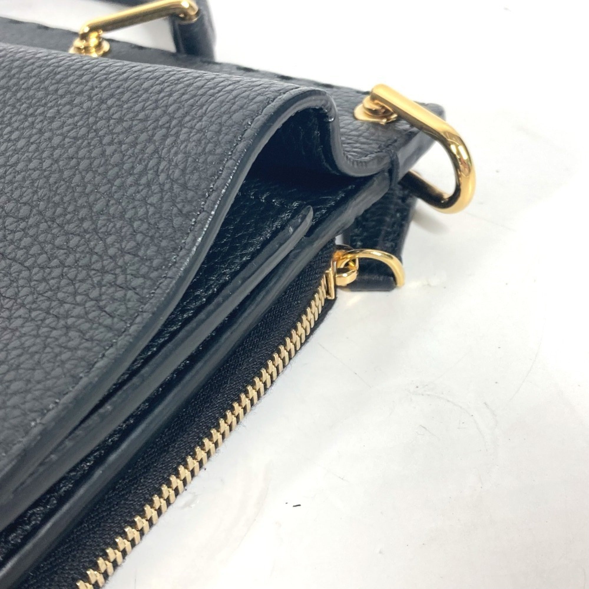 Fendi Black Leather Briefcase Handbag