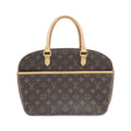 Louis Vuitton Marron Coated Canvas Handbag