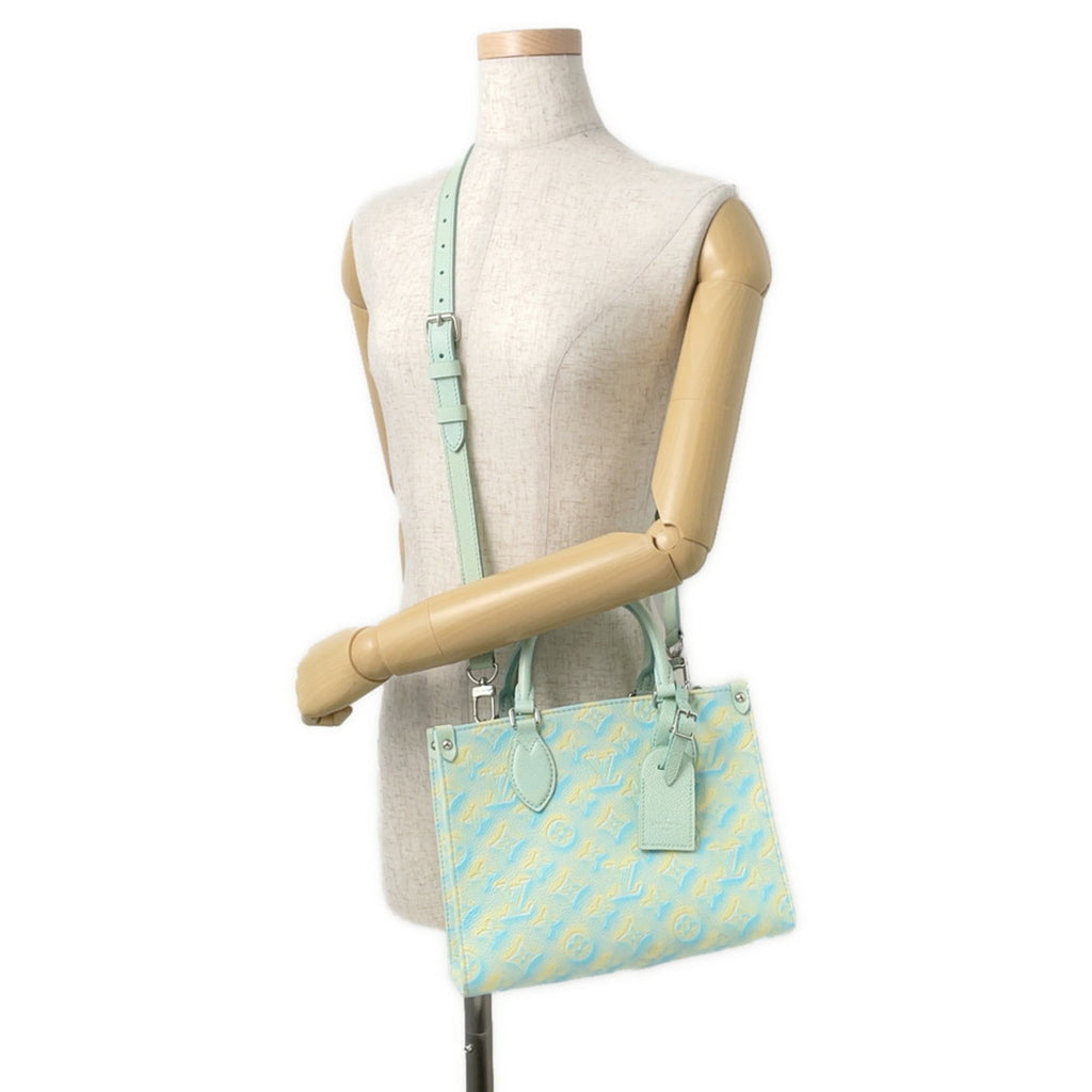 Louis Vuitton Blue Monogram Yellow Monogram Empreinte Handbag Shoulder Bag