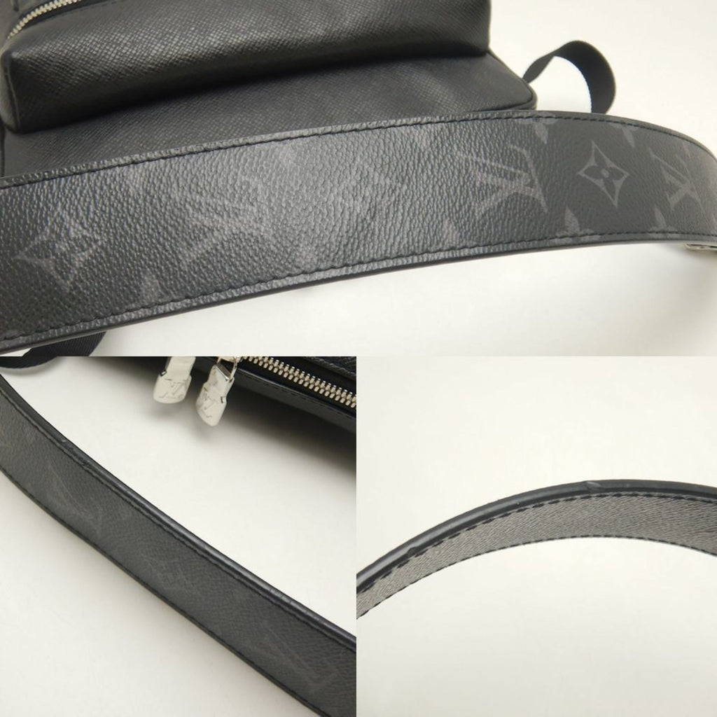 Louis Vuitton Taigarama Noir Pvc Leather Shoulder Bag