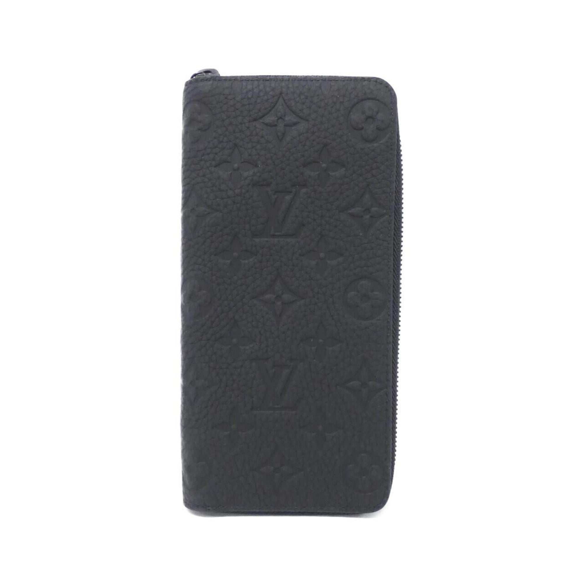 Louis Vuitton Black Leather Long Wallet