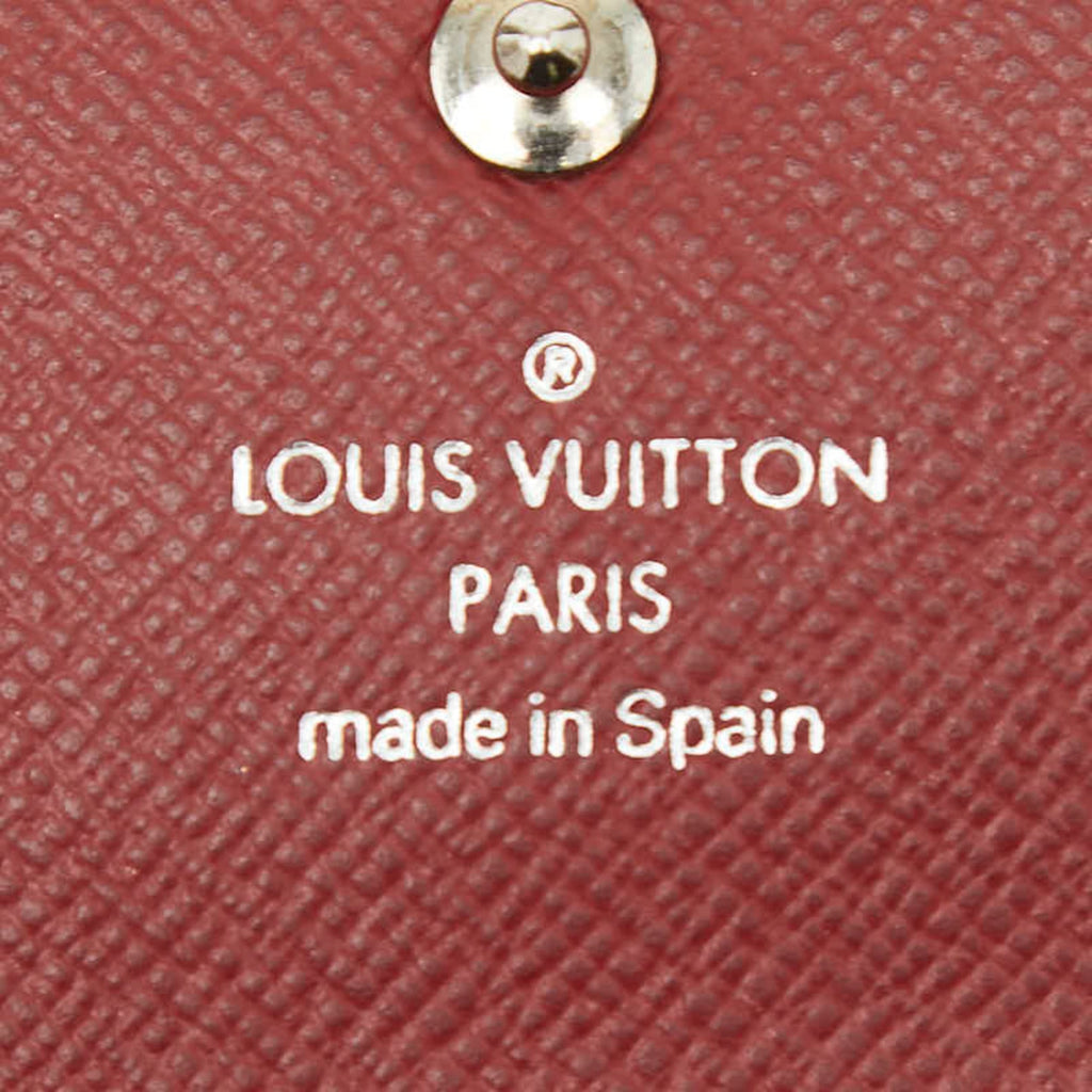 Louis Vuitton Red Color Cuir Ombre Leather Wallet