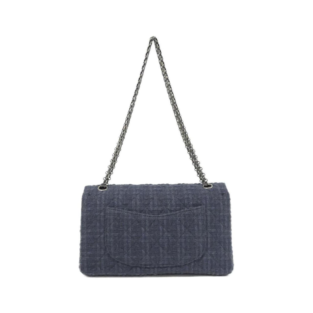 Chanel Gray Tweed Shoulder Bag