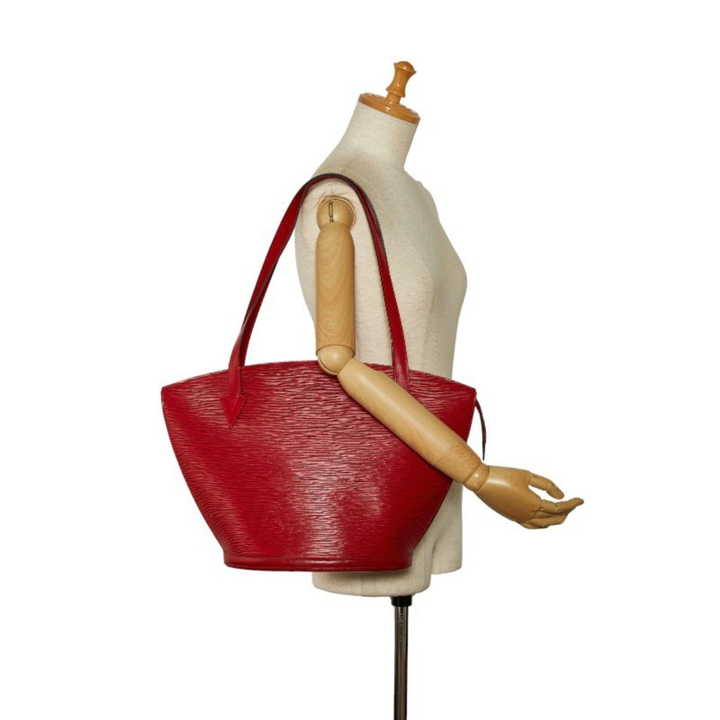 Louis Vuitton Castilian Red Leather Shoulder Bag Tote Bag