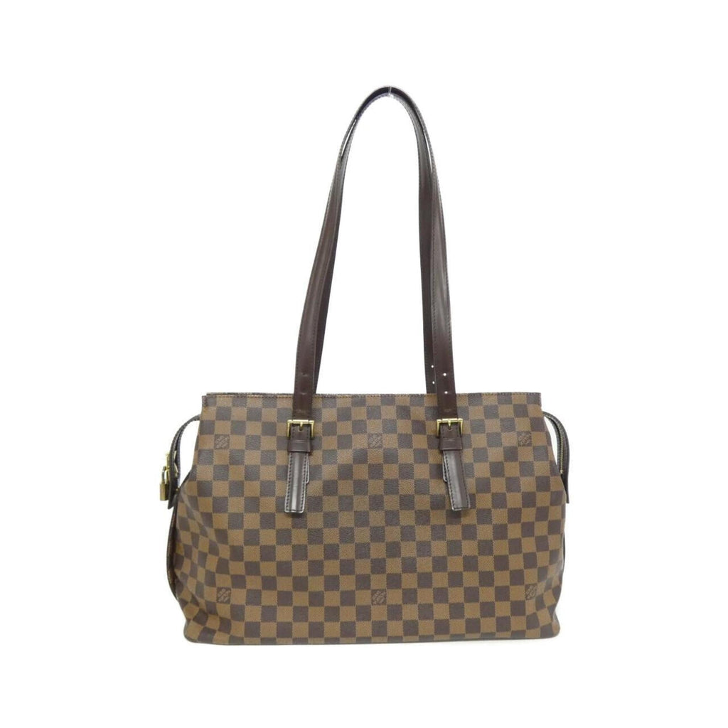 Louis Vuitton Brown Coated Canvas Shoulder Bag