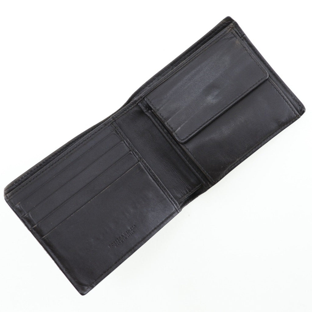 Bottega Veneta Intrecciato Dark Brown Leather Wallet (Bi-Fold)
