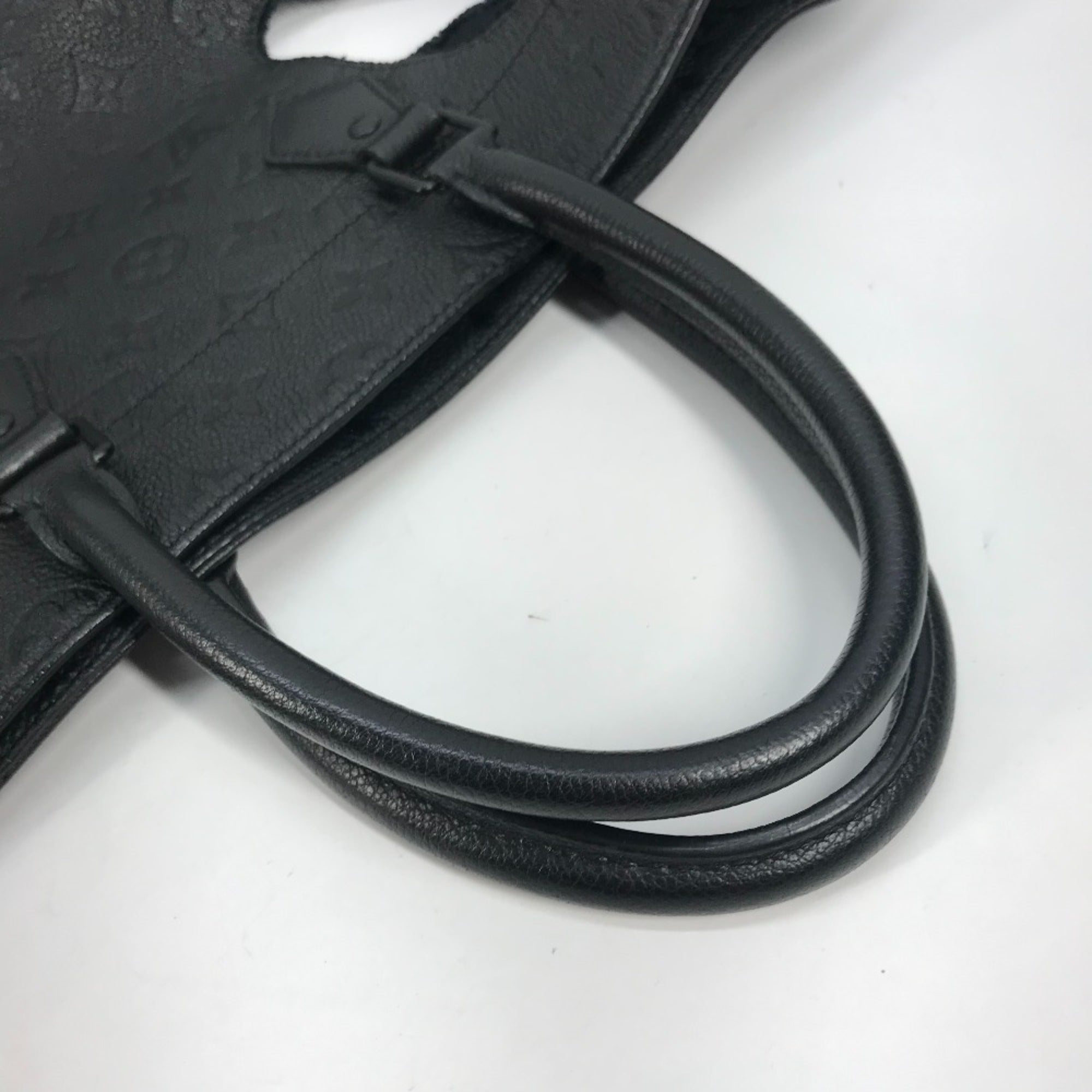 Louis Vuitton Black Noir Monogram Empreinte Shoulder Bag Tote Bag