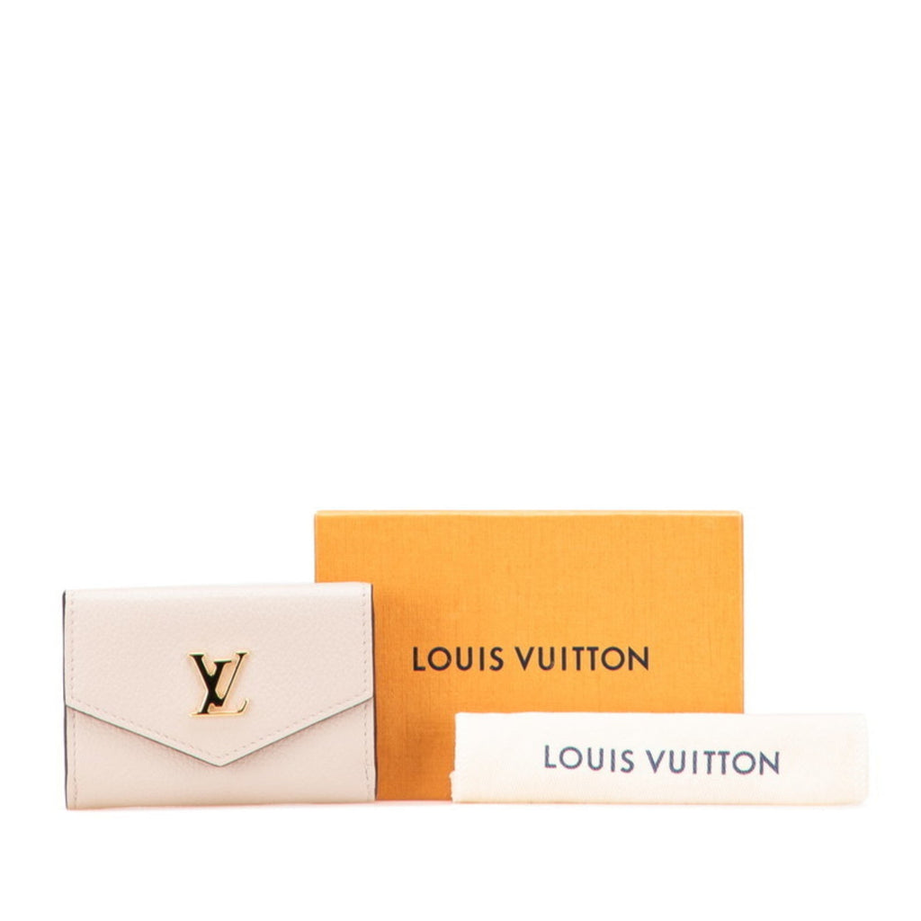 Louis Vuitton Grayish Leather Wallet (Tri-Fold)